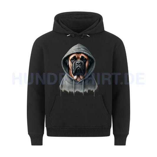 Premium Hoodie "Bullmastiff - Hooded" Schwarz – hunde-shirt.de