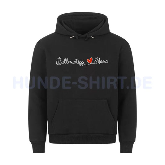 Premium Hoodie "Bullmastiff - Mama" Schwarz – hunde-shirt.de