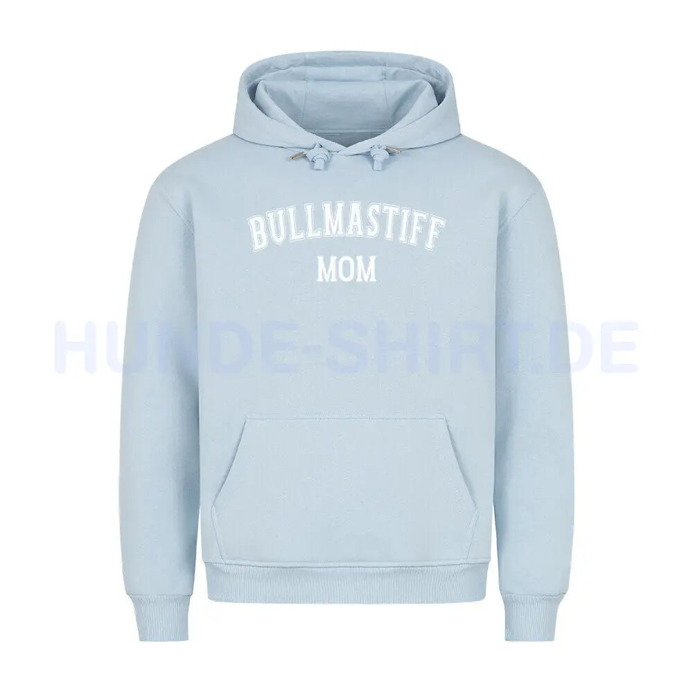 Premium Hoodie "Bullmastiff - MOM" Babyblau – hunde-shirt.de