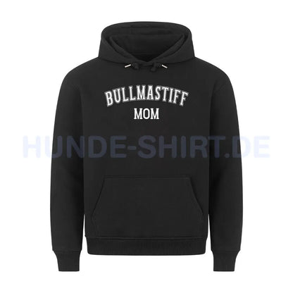 Premium Hoodie "Bullmastiff - MOM" Schwarz – hunde-shirt.de