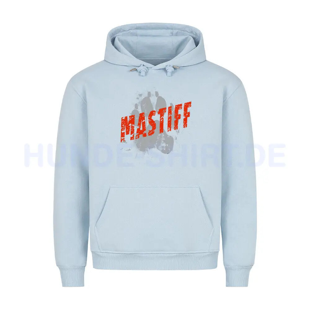 Premium Hoodie "Bullmastiff - PAW" Babyblau – hunde-shirt.de