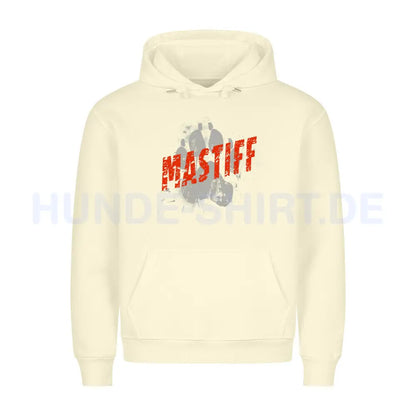 Premium Hoodie "Bullmastiff - PAW" Beige – hunde-shirt.de