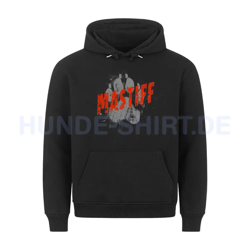 Premium Hoodie "Bullmastiff - PAW" Schwarz – hunde-shirt.de