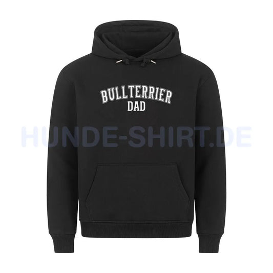 Premium Hoodie "Bullterrier - DAD" Schwarz – hunde-shirt.de