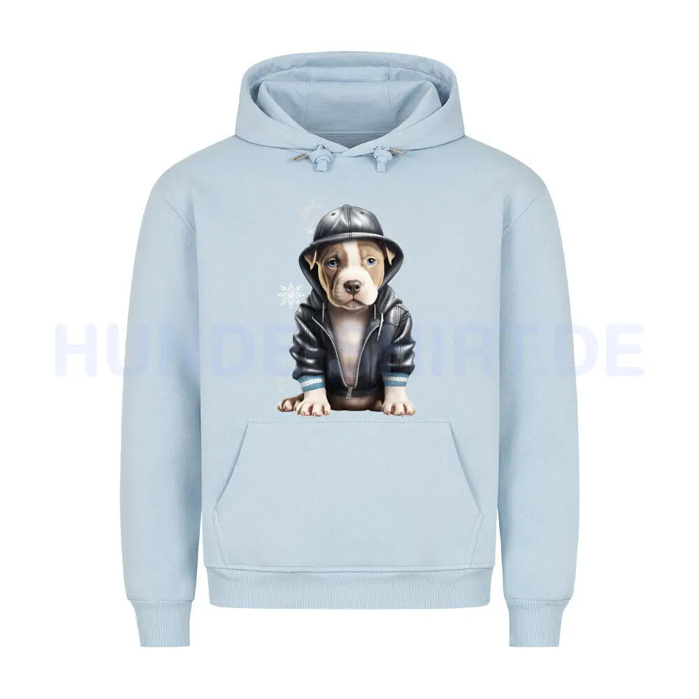 Premium Hoodie "Bully XL / XXL - Frost" Babyblau – hunde-shirt.de