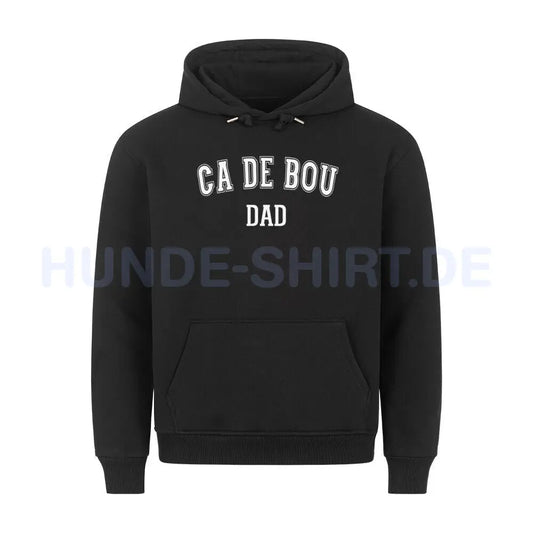 Premium Hoodie "Ca de Bou - DAD" Schwarz – hunde-shirt.de