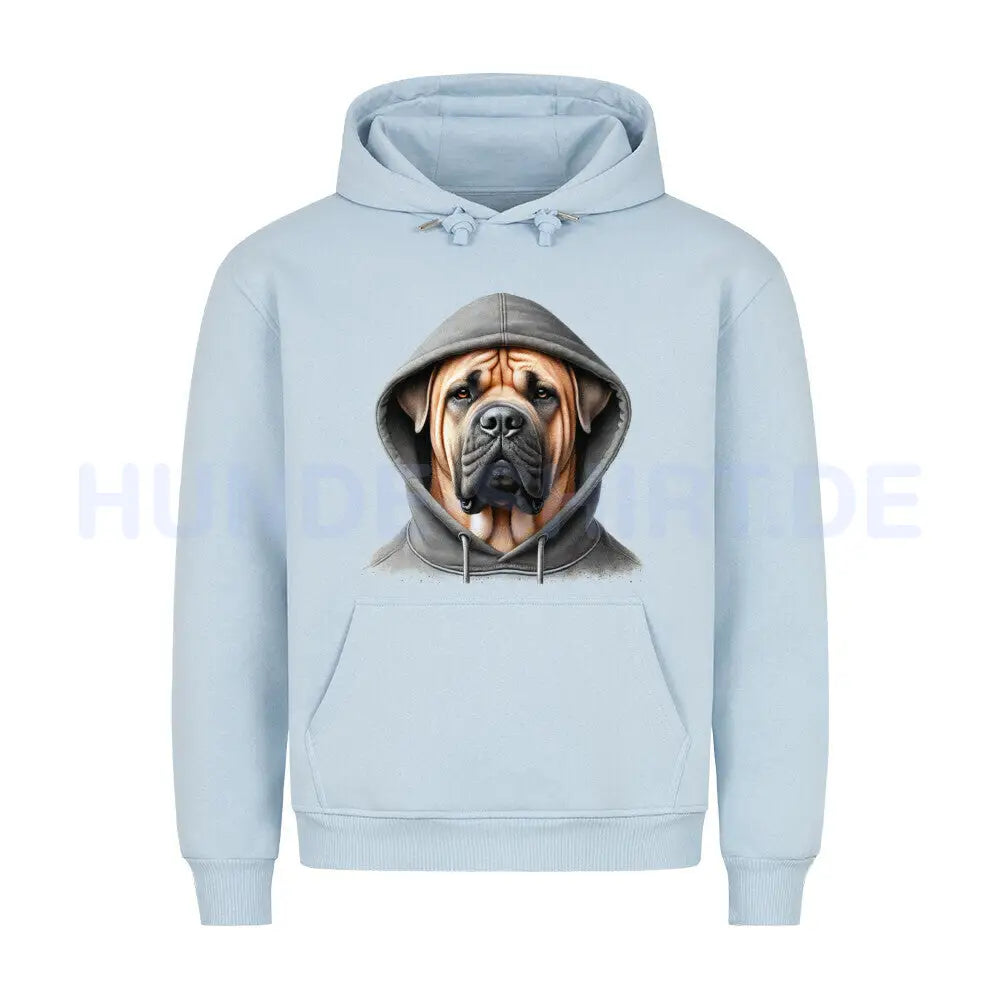 Premium Hoodie "Ca de Bou - Hooded" Babyblau – hunde-shirt.de