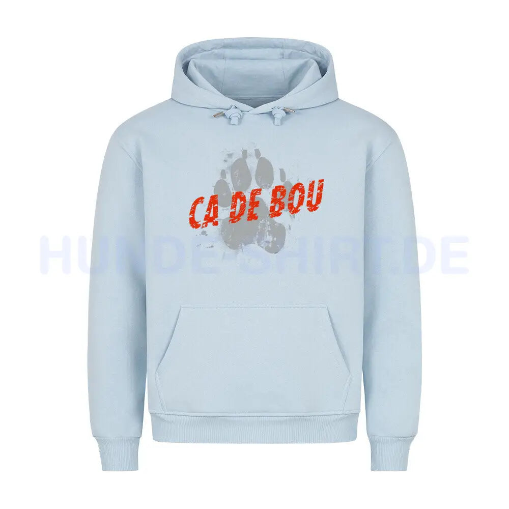 Premium Hoodie "Ca de Bou - PAW" Babyblau – hunde-shirt.de