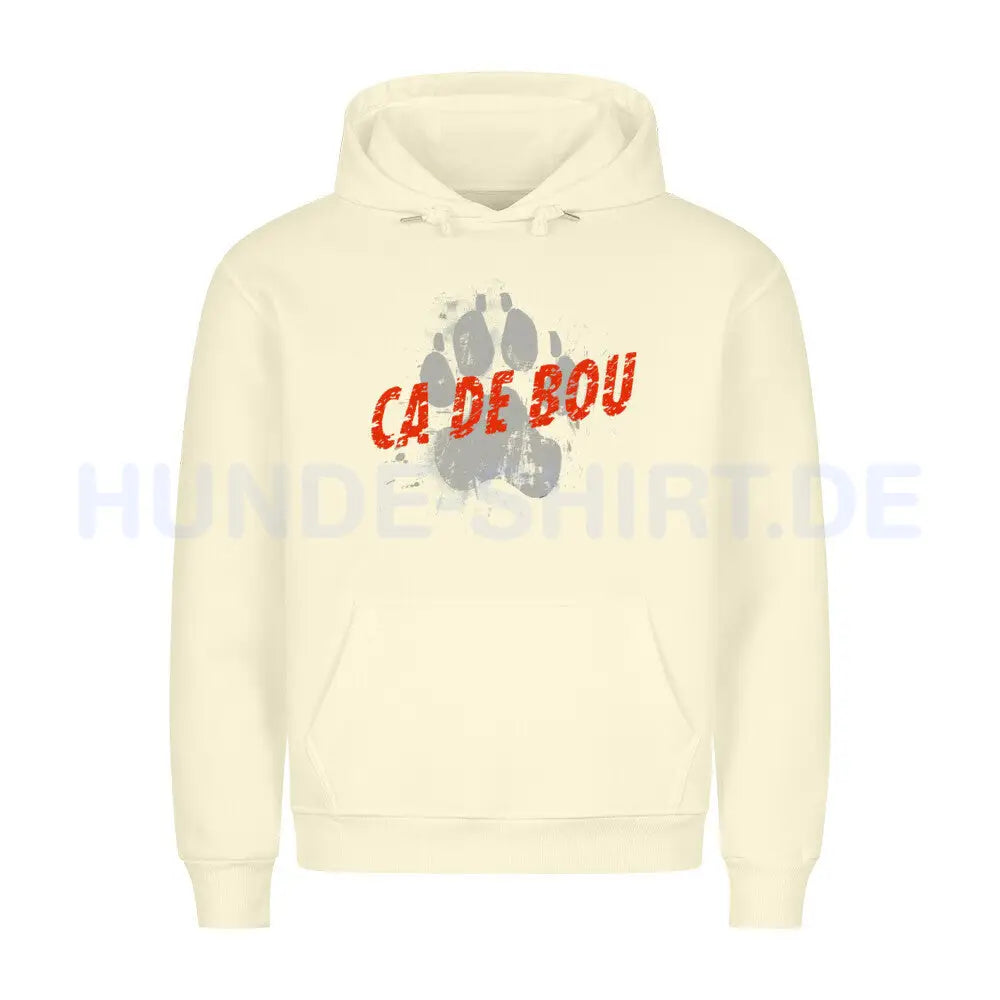 Premium Hoodie "Ca de Bou - PAW" Beige – hunde-shirt.de