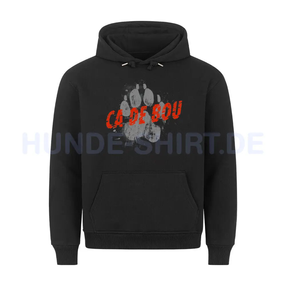 Premium Hoodie "Ca de Bou - PAW" Schwarz – hunde-shirt.de