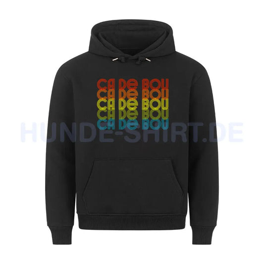 Premium Hoodie "Ca de Bou - RETRO" Schwarz – hunde-shirt.de