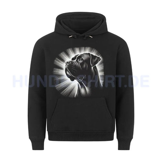 Premium Hoodie "Ca de Bou - Shine" Schwarz – hunde-shirt.de