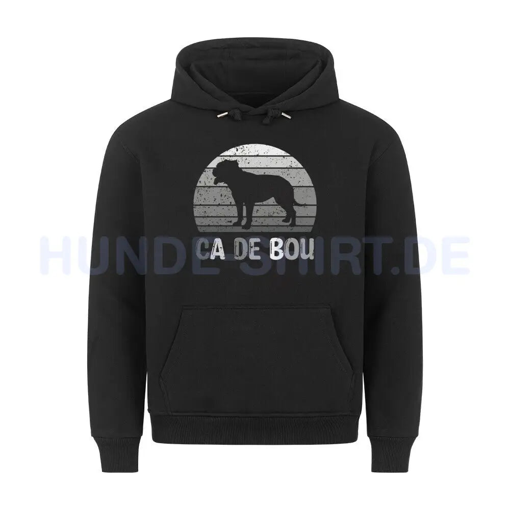 Premium Hoodie "Ca de Bou - Silhouette" Schwarz – hunde-shirt.de