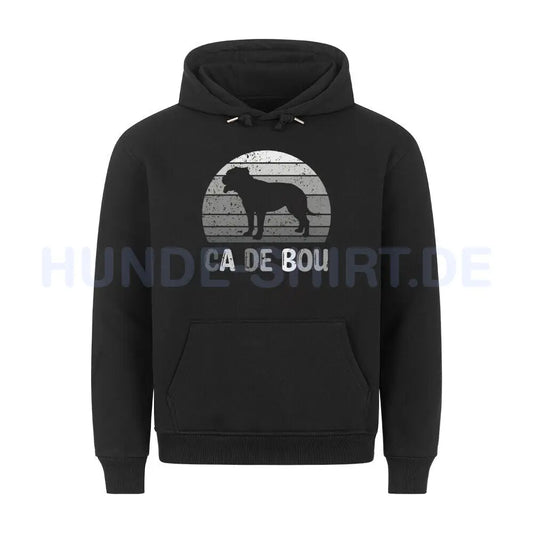 Premium Hoodie "Ca de Bou - Silhouette" Schwarz – hunde-shirt.de