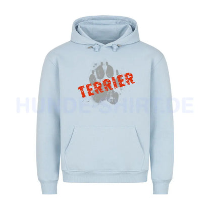 Premium Hoodie "Cairn Terrier - PAW" Babyblau – hunde-shirt.de