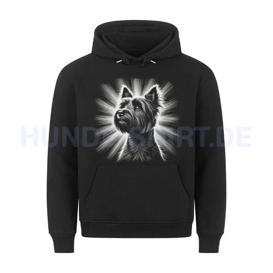 Premium Hoodie "Cairn Terrier - Shine" Schwarz – hunde-shirt.de