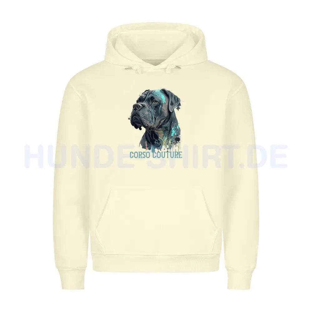 Premium Hoodie "Cane Corso - Couture" Beige – hunde-shirt.de