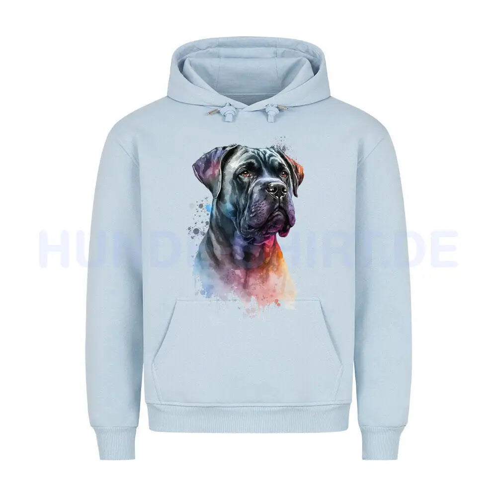 Premium Hoodie "Cane Corso Paint" Babyblau – hunde-shirt.de