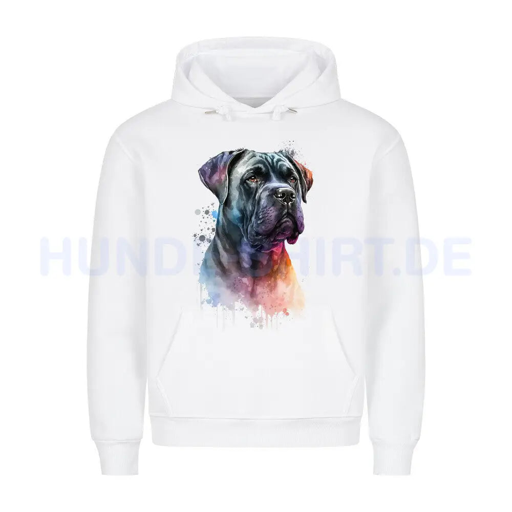 Premium Hoodie "Cane Corso Paint" Weiß – hunde-shirt.de