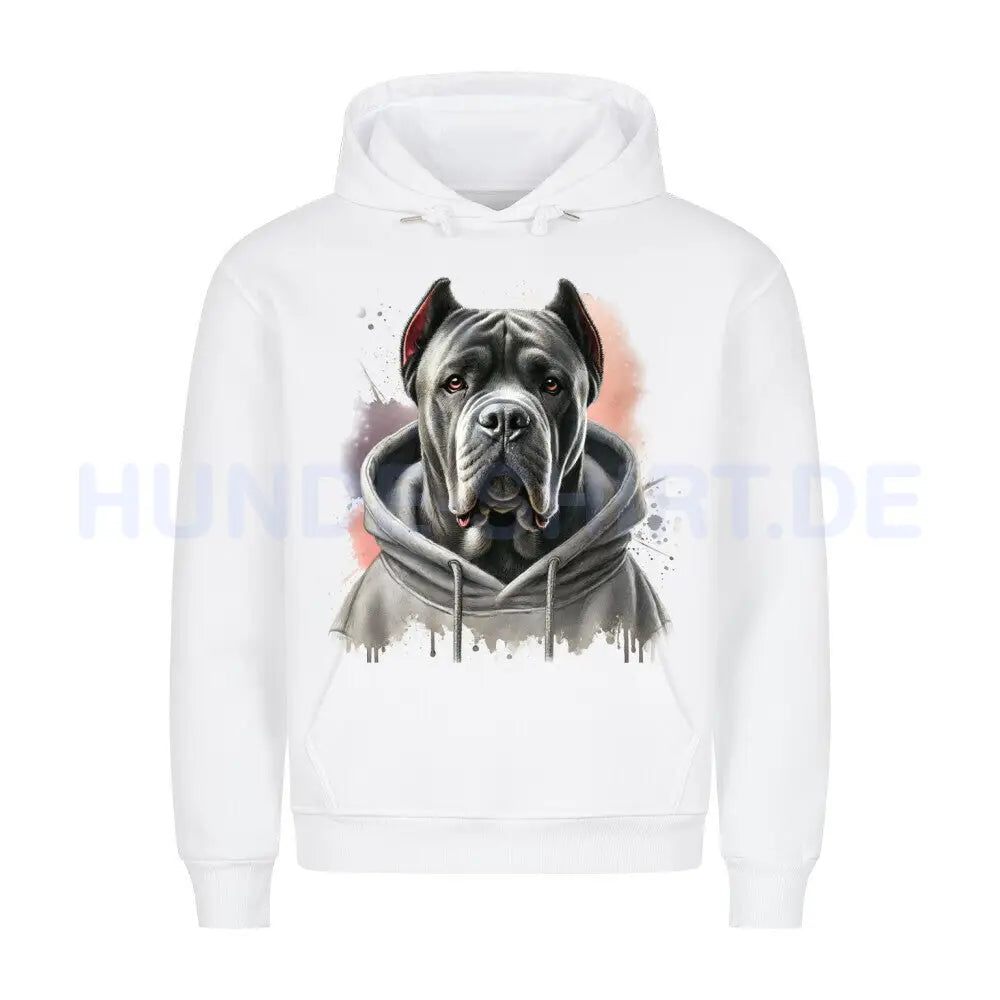 Premium Hoodie "Cane Corso" Weiß – hunde-shirt.de