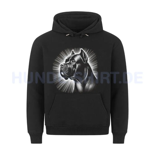 Premium Hoodie "Cane Corso - Shine" Schwarz – hunde-shirt.de