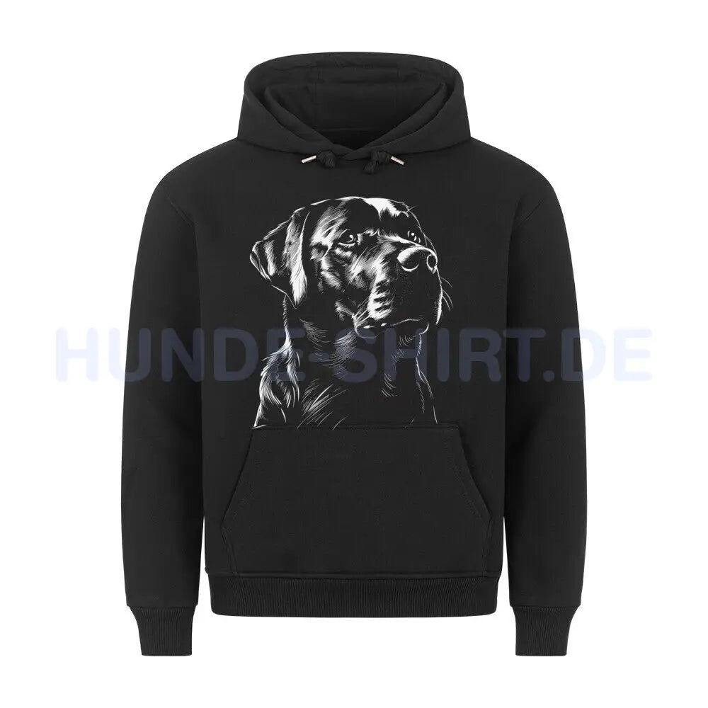 Premium Hoodie "Cane Corso white" Schwarz – hunde-shirt.de