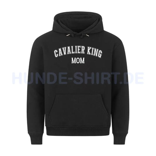 Premium Hoodie "Cavalier King Charles - MOM" Schwarz – hunde-shirt.de