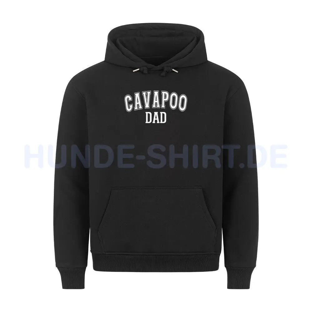 Premium Hoodie "Cavapoo - DAD" Schwarz – hunde-shirt.de