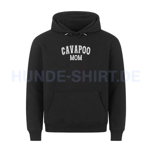 Premium Hoodie "Cavapoo - MOM" Schwarz – hunde-shirt.de