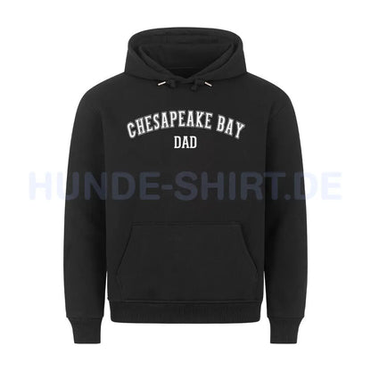 Premium Hoodie "Chesapeake Bay - DAD" Schwarz – hunde-shirt.de