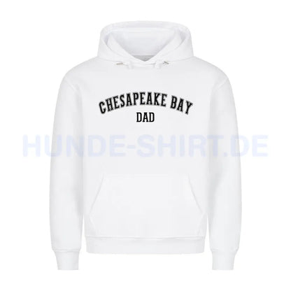 Premium Hoodie "Chesapeake Bay - DAD" Weiß – hunde-shirt.de