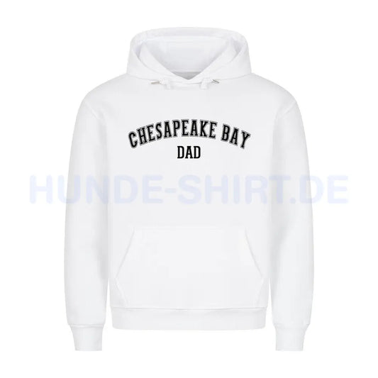 Premium Hoodie "Chesapeake Bay - DAD" Weiß – hunde-shirt.de