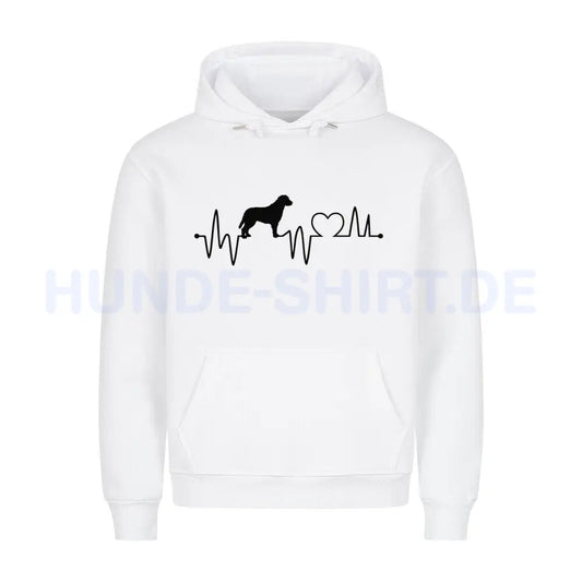 Premium Hoodie "Chesapeake Bay - Heartbeat" Weiß – hunde-shirt.de