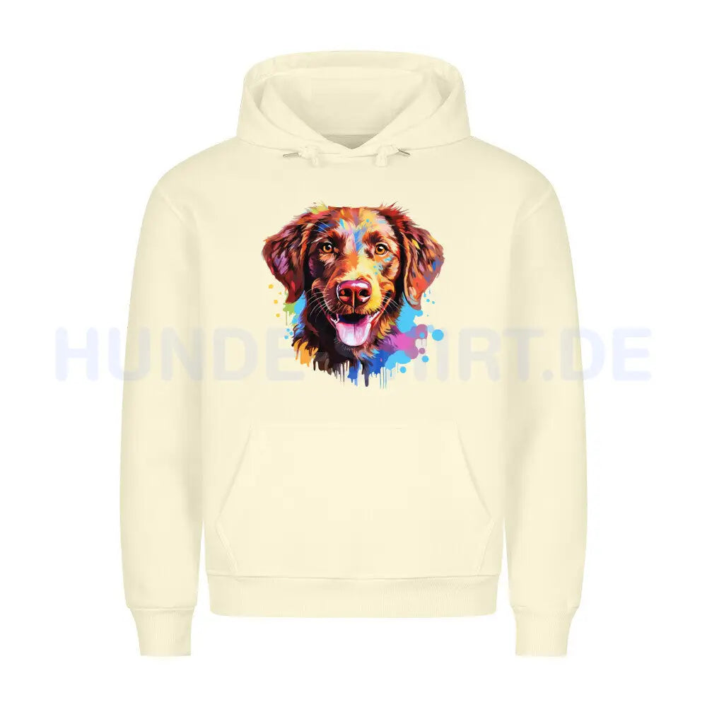 Premium Hoodie "Chesapeake Bay Retriever Paint" Beige – hunde-shirt.de