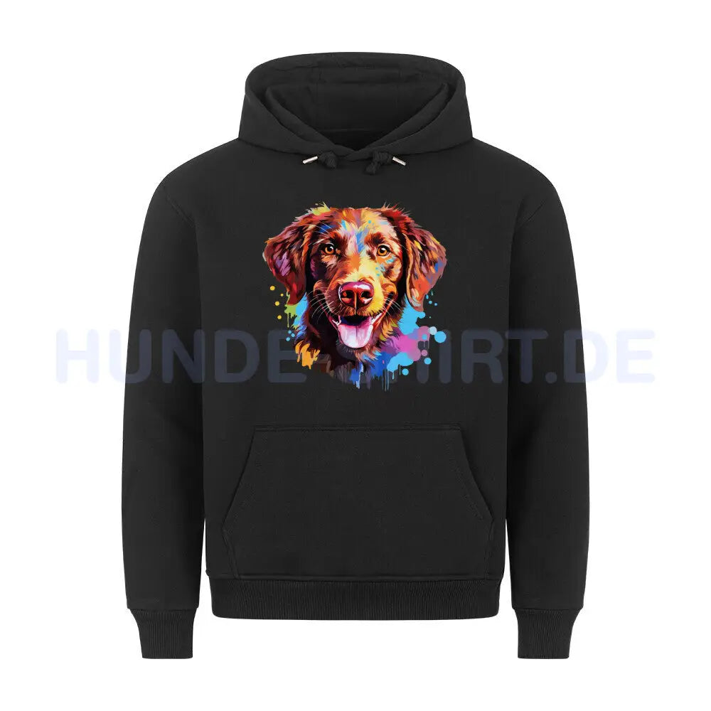 Premium Hoodie "Chesapeake Bay Retriever Paint" Schwarz – hunde-shirt.de