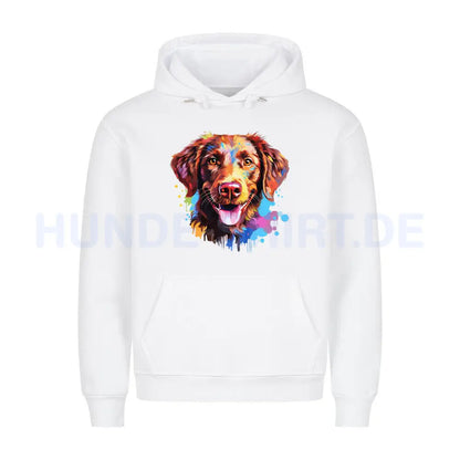 Premium Hoodie "Chesapeake Bay Retriever Paint" Weiß – hunde-shirt.de