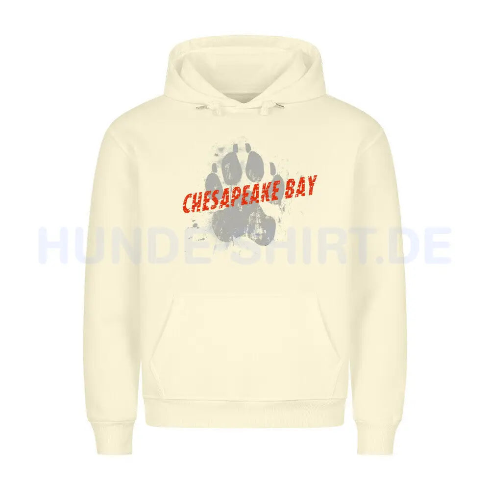 Premium Hoodie "Chesapeake Bay Retriever - PAW" Beige – hunde-shirt.de