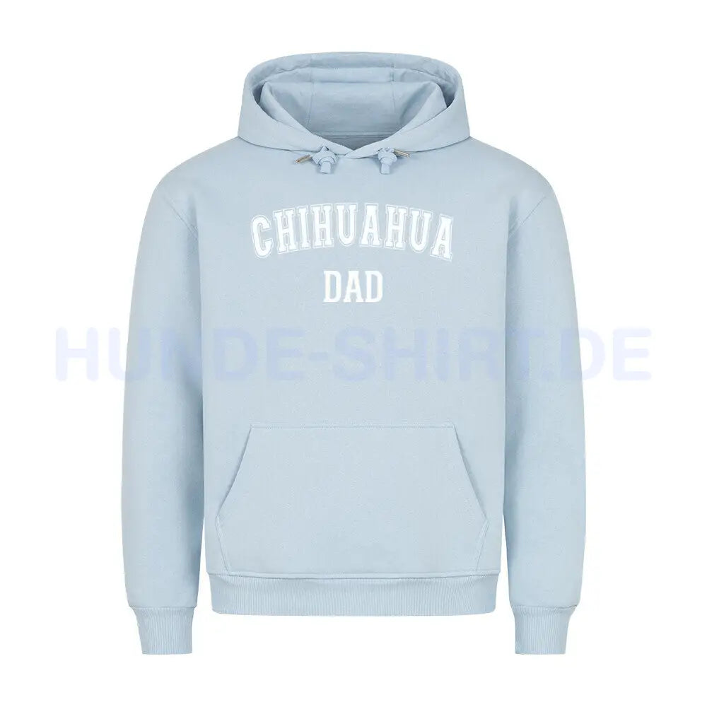 Premium Hoodie "Chihuahua - DAD" Babyblau – hunde-shirt.de