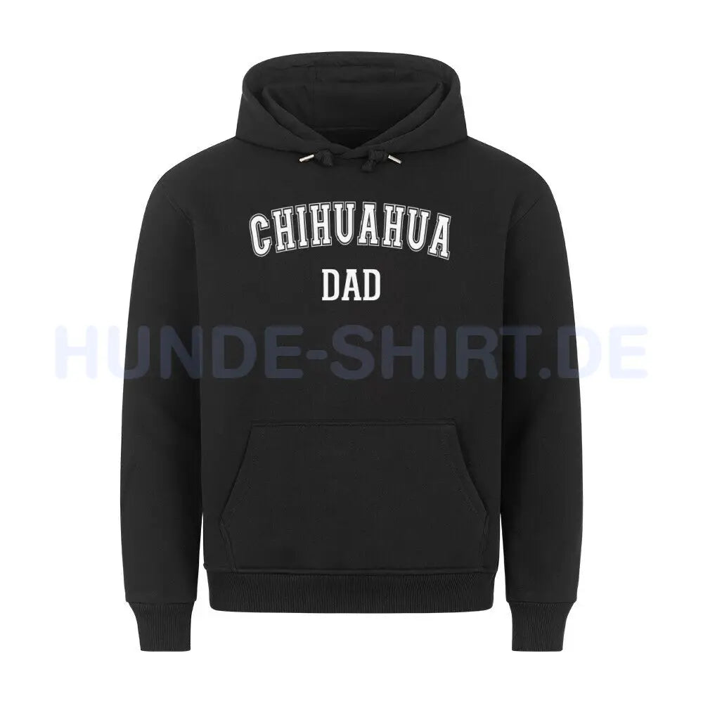 Premium Hoodie "Chihuahua - DAD" Schwarz – hunde-shirt.de