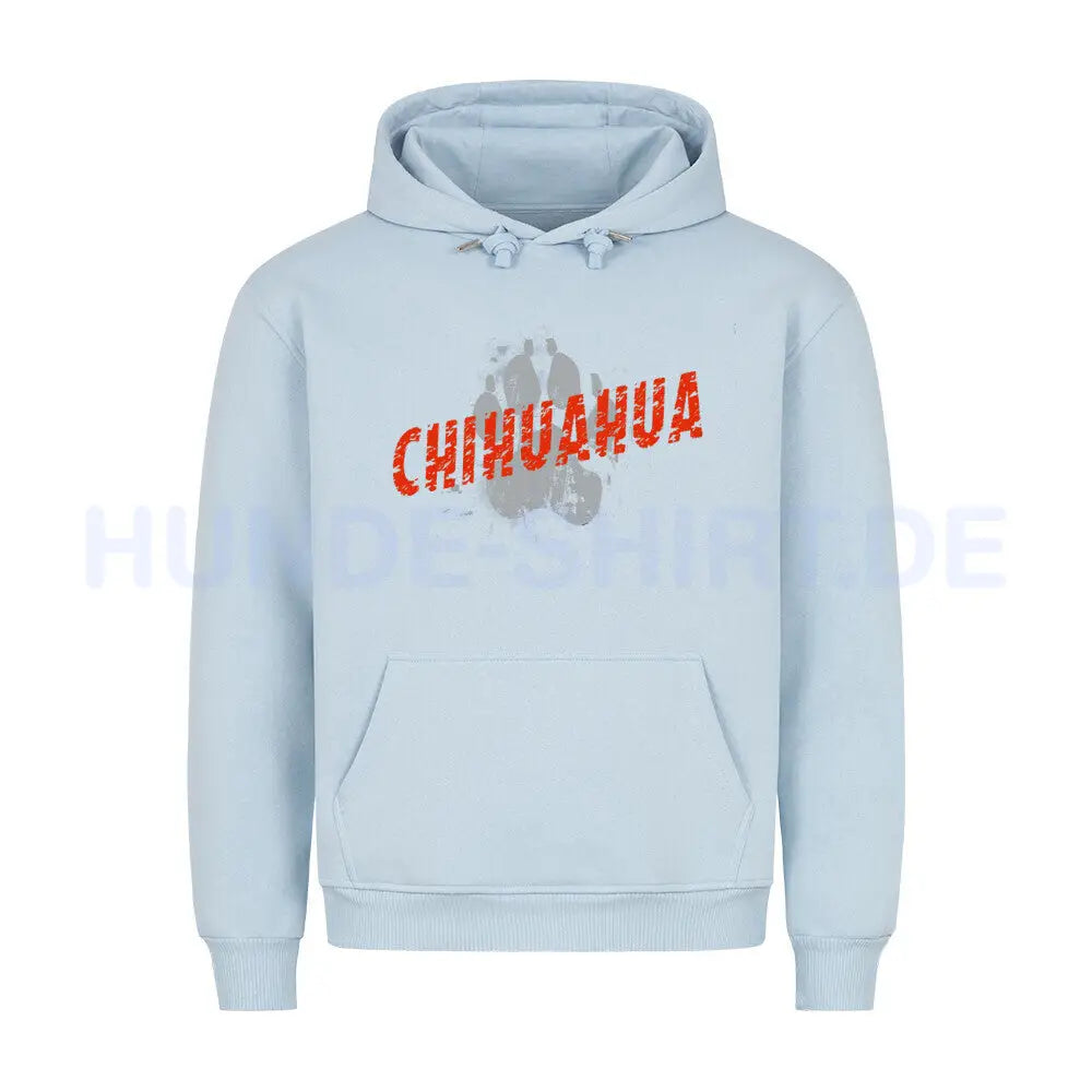 Premium Hoodie "Chihuahua - PAW" Babyblau – hunde-shirt.de