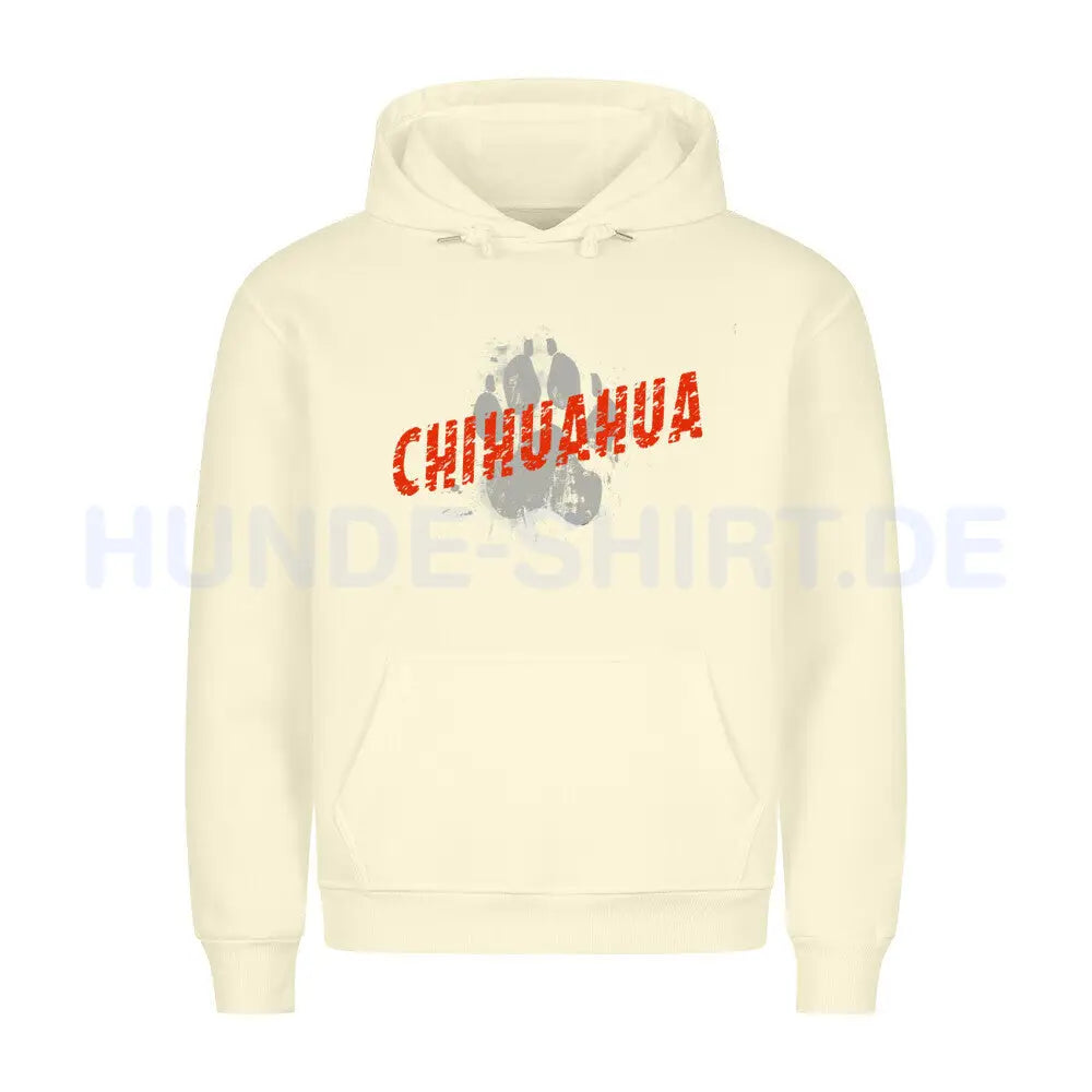 Premium Hoodie "Chihuahua - PAW" Beige – hunde-shirt.de