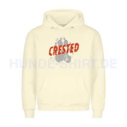 Premium Hoodie "Chinese Crested Dog - PAW" Beige – hunde-shirt.de