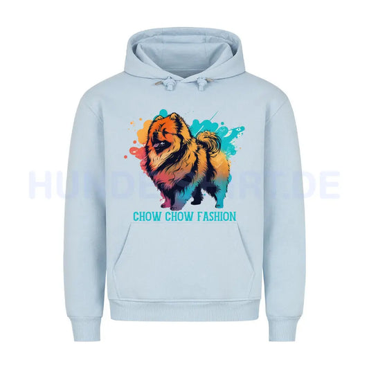 Premium Hoodie "Chow-Chow - Fashion" Babyblau – hunde-shirt.de