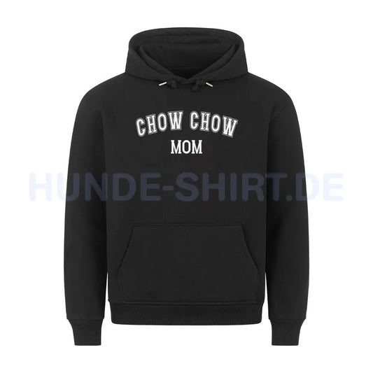 Premium Hoodie "Chow-Chow - MOM" Schwarz – hunde-shirt.de