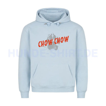 Premium Hoodie "Chow-Chow - PAW" Babyblau – hunde-shirt.de