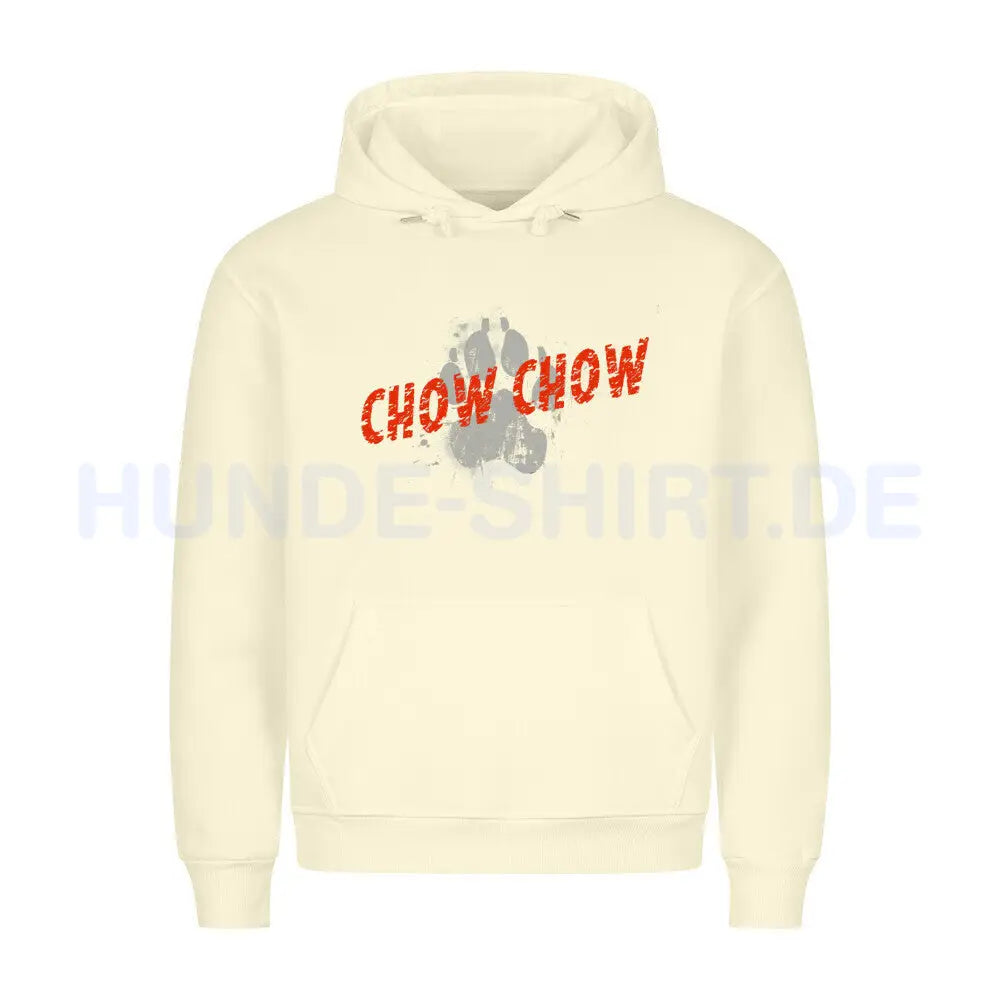 Premium Hoodie "Chow-Chow - PAW" Beige – hunde-shirt.de