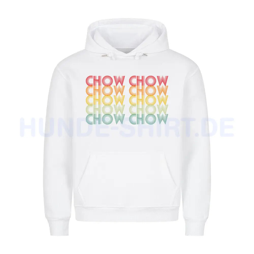 Premium Hoodie "Chow-Chow" Weiß – hunde-shirt.de