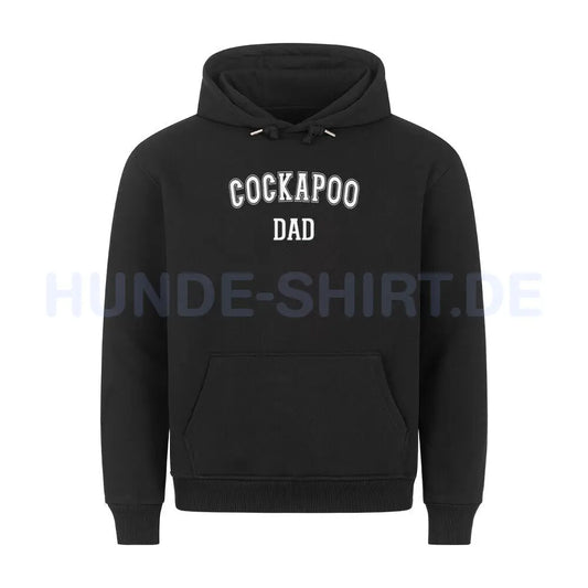 Premium Hoodie "Cockapoo - DAD" Schwarz – hunde-shirt.de