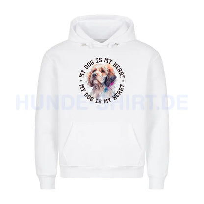 Premium Hoodie "Cockapoo HEART" Weiß – hunde-shirt.de