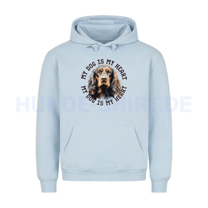 Premium Hoodie "Cocker Spaniel HEART" Babyblau – hunde-shirt.de